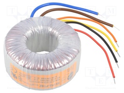 Transformer: toroidal; 120VA; 230VAC; 18V; 18V; 3.333A; 3.333A