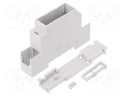 Enclosure: for DIN rail mounting; Y: 90mm; X: 18mm; Z: 53mm; PPO