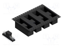 Connector: pin strips; pin header; male; PIN: 20; 2.54mm; SMT; 2x10