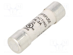 Fuse: fuse; quick blow; 3A; 600VAC; 600VDC; cylindrical,industrial