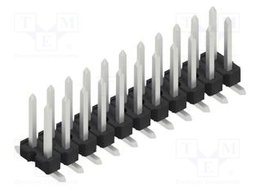 Connector: pin strips; pin header; male; PIN: 22; 2.54mm; SMT; 2x11