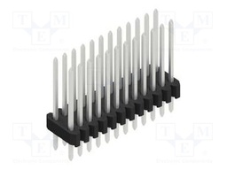 Connector: pin strips; pin header; male; PIN: 24; 1.27mm; THT; 2x12