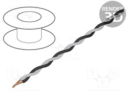 Wire: assembly; Core: stranded; 2x1.4mm; -20÷70°C; Package: 100m
