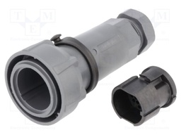 Connector: circular; plug; male; PIN: 32; w/o contacts; for cable