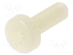 Screw; M5x16; 0.8; Head: cheese head; Pozidriv; 1,2mm; polyamide