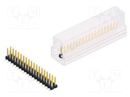 Connector: pin strips; pin header; male; PIN: 36; 2.54mm; SMT; 2x18