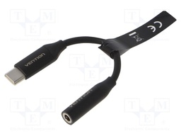 Cable; Jack 3.5mm socket,USB C plug; 0.1m