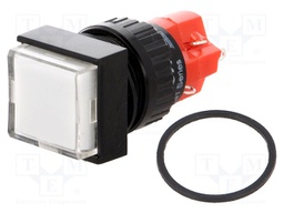 Switch: push-button; Pos: 2; SPDT; 3A/250VAC; 2A/24VDC; white; white