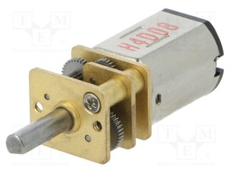 Motor: DC; with gearbox; HP; 6VDC; 1.6A; Shaft: D spring; 150rpm