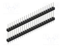 Connector: pin strips; pin header; male; PIN: 23; 2.54mm; THT; 1x23