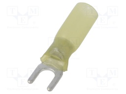 Tip: fork; M5; 4÷6mm2; crimped; for cable; insulated; yellow