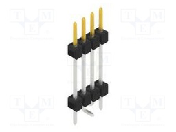Connector: pin strips; pin header; male; PIN: 4; 2.54mm; SMT; 1x4