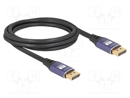 Cable; DisplayPort plug,both sides; DisplayPort 1.4; 2m; black