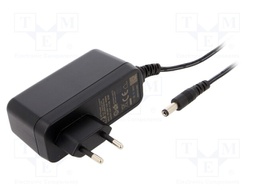 Power supply: switched-mode; voltage source; 12VDC; 3A; 36W; plug