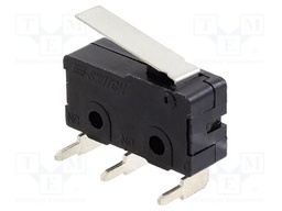 MICROSWITCH, LEVER, SPDT, 5A, 250VAC