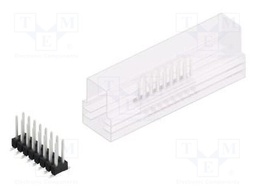 Connector: pin strips; pin header; male; PIN: 16; 2.54mm; SMT; 2x8