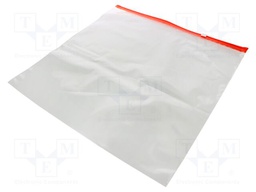 Slider bag; L: 400mm; Width: 400mm; Thick: 70um; transparent; 50pcs.