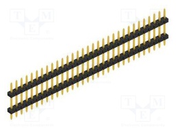 Connector: pin strips; pin header; male; PIN: 31; 2mm; THT; 1x31