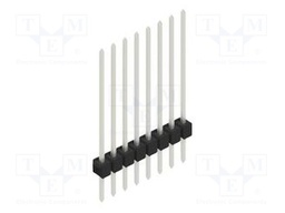 Connector: pin strips; pin header; male; PIN: 8; 2.54mm; THT; 1x8