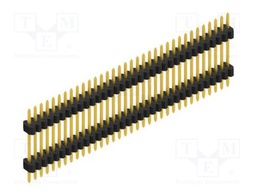 Connector: pin strips; pin header; male; PIN: 34; 1.27mm; THT; 1x34