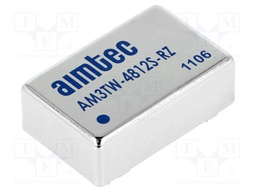 Converter: DC/DC; 3W; Uin: 18÷72V; 12VDC; Iout: 250mA; DIP24; 21g