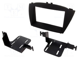 Radio mounting frame; Hyundai; 2 DIN; black