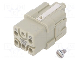 Connector: rectangular; female; EPIC H-Q; PIN: 6; 5+PE; size H-A 3