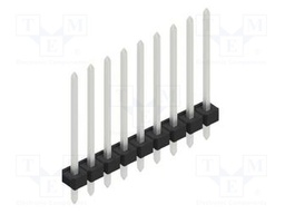 Connector: pin strips; pin header; male; PIN: 9; 2.54mm; THT; 1x9