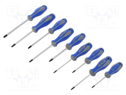 Kit: screwdrivers; Pcs: 9; Torx®