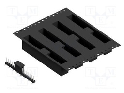 Connector: pin strips; pin header; male; PIN: 15; 2.54mm; SMT; 1x15
