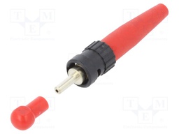 Connector: fiber optic; plug; ST(BFOC); for cable; crimped