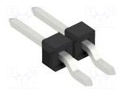 Connector: pin strips; pin header; male; PIN: 2; 2.54mm; SMT; 1x2