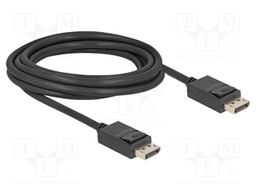 Cable; DisplayPort plug,both sides; DisplayPort 2.1; Len: 3m