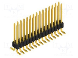 Connector: pin strips; pin header; male; PIN: 30; 1.27mm; SMT; 2x15