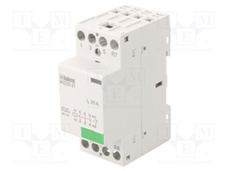 Contactor: 4-pole installation; NC + NO x3; 230VAC; 220VDC; 25A