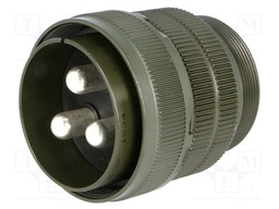 Connector: circular; Series: DS/MS; plug; male; PIN: 3; for cable