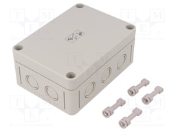 Enclosure: multipurpose; X: 94mm; Y: 130mm; Z: 57mm; TK PS; grey; IP66