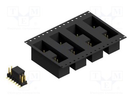 Connector: pin strips; pin header; male; PIN: 14; 2.54mm; SMT; 2x7