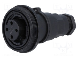 Connector: circular; plug; female; PIN: 4; Buccaneer Standard; IP68
