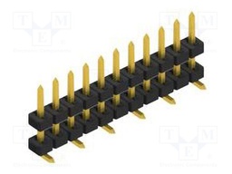 Connector: pin strips; pin header; male; PIN: 11; 2mm; SMT; 1x11
