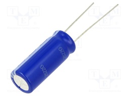 Supercapacitor; THT; 10F; 2.7VDC; -10÷30%; Ø10x25mm; 125mΩ; 20uA
