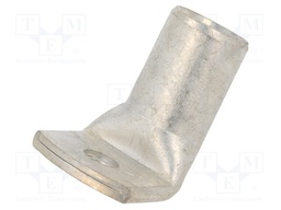 Tip: ring tube; M10; 185mm2; crimped; for cable; angled 90°; tinned