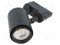 Lamp: LED lighting fixture; 3000(typ)K; IP44; Body: black; Ø: 60mm