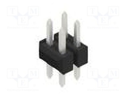 Connector: pin strips; pin header; male; PIN: 4; 2.54mm; THT; 2x2