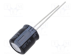 Electrolytic Capacitor, 1000 µF, 10 V, FS Series, ± 20%, Radial Leaded, 6000 hours @ 105°C