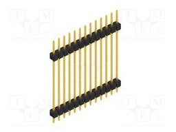 Connector: pin strips; pin header; male; PIN: 13; 2.54mm; THT; 1x13