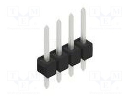 Connector: pin strips; pin header; male; PIN: 4; 2.54mm; THT; 1x4