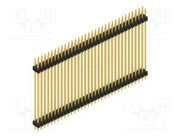 Connector: pin strips; pin header; male; PIN: 66; 2.54mm; THT; 2x33