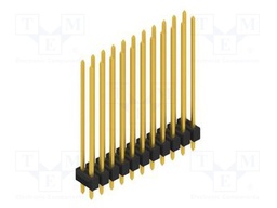 Connector: pin strips; pin header; male; PIN: 22; 2.54mm; THT; 2x11