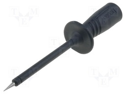 Test probe; 1000V; black; Tip diameter: 2mm; Socket size: 4mm